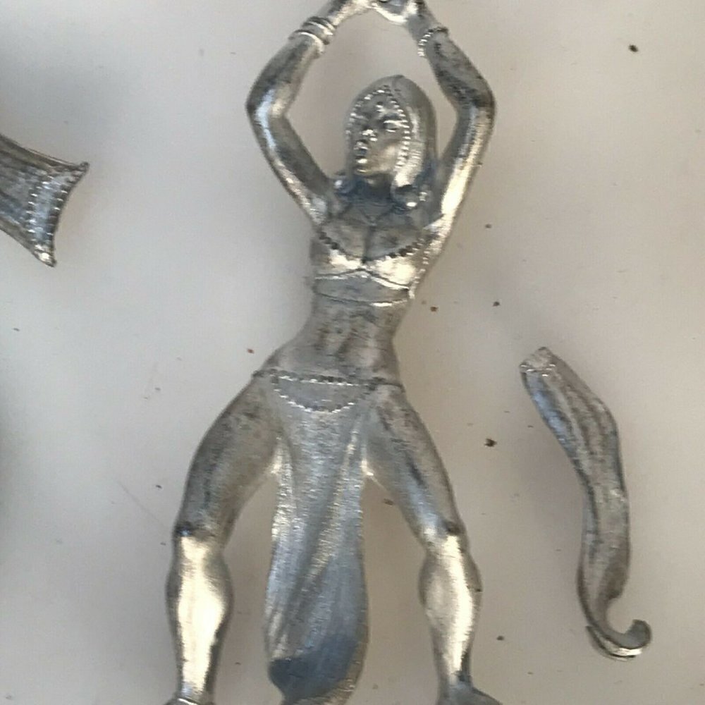 PHOENIX Miniature Figurine VTG  Pewter Statue Burlesque Pin Up Deadstock NWT